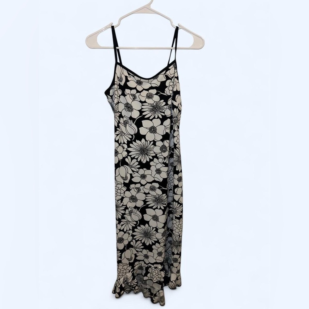 Black and White Floral Dress